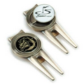 Golf Divot Repair Tools w/Removable Ball Marker